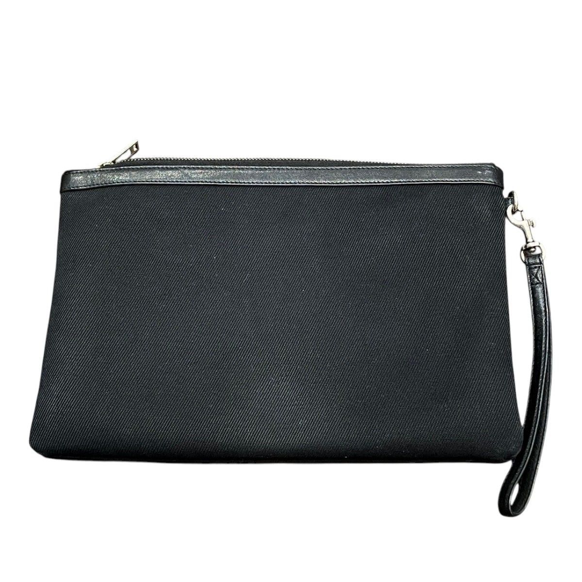Saint Laurent Rive Gauche Clutch Canvas Leather — view 2