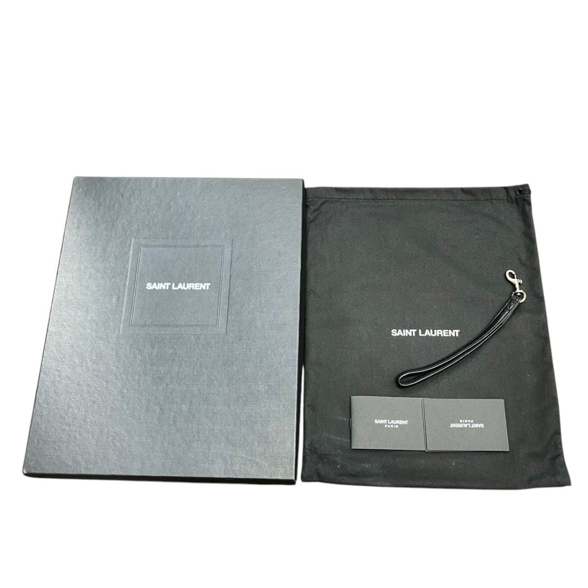 Saint Laurent Rive Gauche Clutch Canvas Leather — view 5