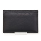 Celine Card Holder Cuill Triomphe Case Business Shiny Calfskin Black