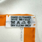 Hermes Scarf Silk Gavroche Paris Air Orange — view 9