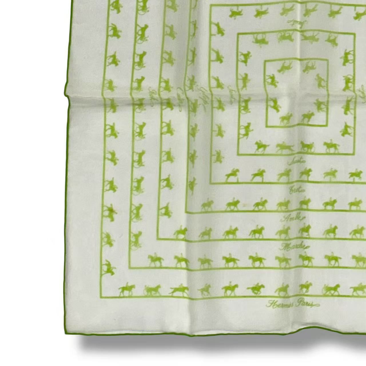 Hermes Scarf Silk Saut Galop Canter Rack