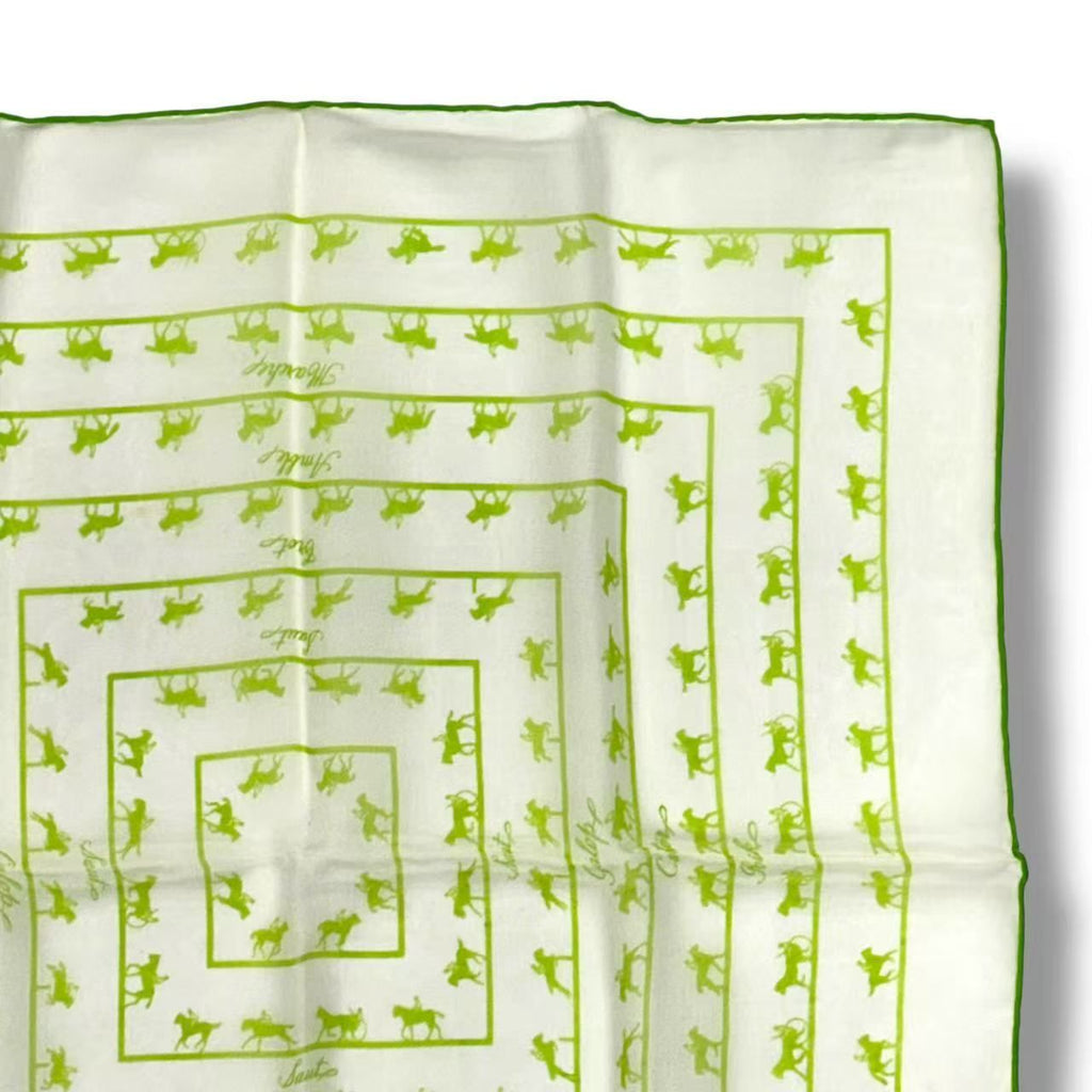 Hermes Scarf Silk Saut Galop Canter Rack