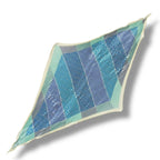 Hermes Pleats Scarf Silk Triangle Geant Blue