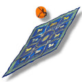Hermes Pleats Scarf Silk Couvertures Et Tenues de Jour Horsewear Blue