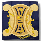 Celine Scarf Silk Padlock Medallion Pattern Multicolor — view 2