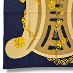 Celine Scarf Silk Padlock Medallion Pattern Multicolor — view 6