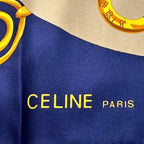 Celine Scarf Silk Padlock Medallion Pattern Multicolor — view 8