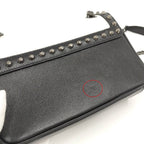 Prada Chain Shoulder Bag Studs Leather Monotone