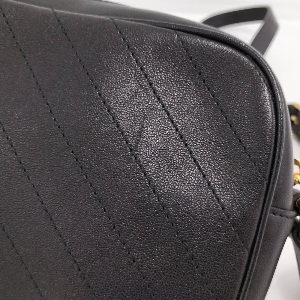 Gucci Blanc Dis Small Shoulder Bag Leather Black