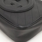 Gucci Blanc Dis Small Shoulder Bag Leather Black