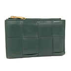 Bottega Veneta Cassette Bifold Wallet Leather Green