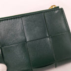 Bottega Veneta Cassette Bifold Wallet Leather Green