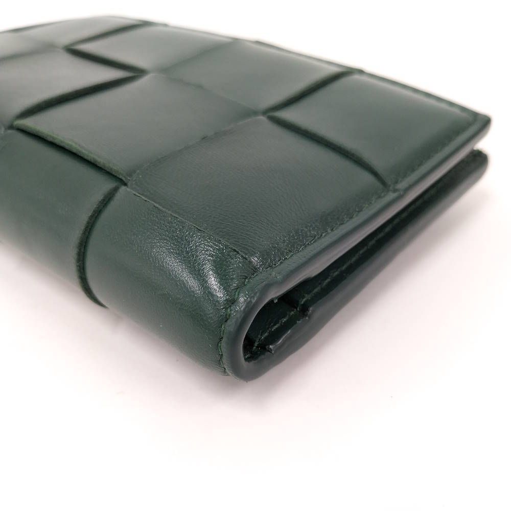 Bottega Veneta Cassette Bifold Wallet Leather Green