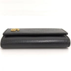 Gucci Marmont 6 Leather Key Case Black Key Holder