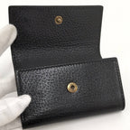 Gucci Marmont 6 Leather Key Case Black Key Holder