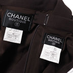 Chanel Vintage Skirt Suit 42 Set Midi CC Logo — view 7