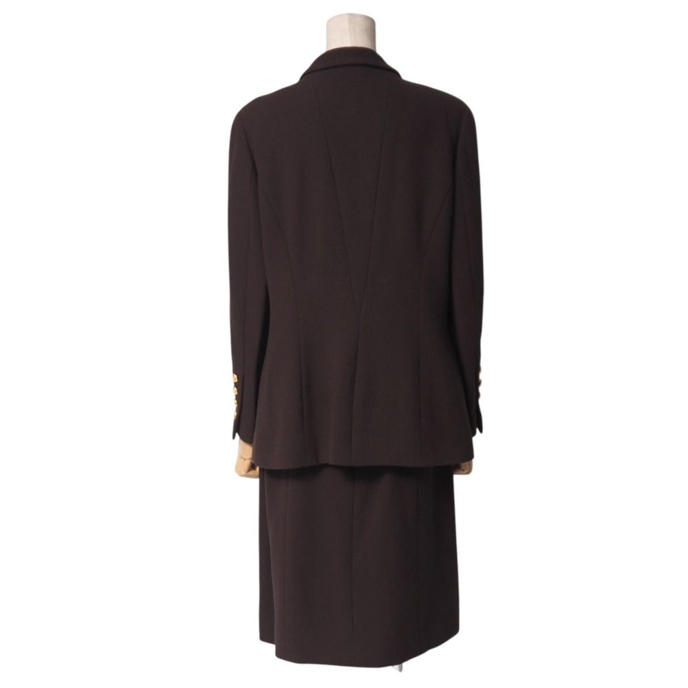 Chanel Vintage Skirt Suit 42 Set Midi CC Logo — view 2