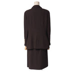 Chanel Vintage Skirt Suit 42 Set Midi CC Logo — view 2