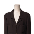 Chanel Vintage Skirt Suit 42 Set Midi CC Logo — view 5