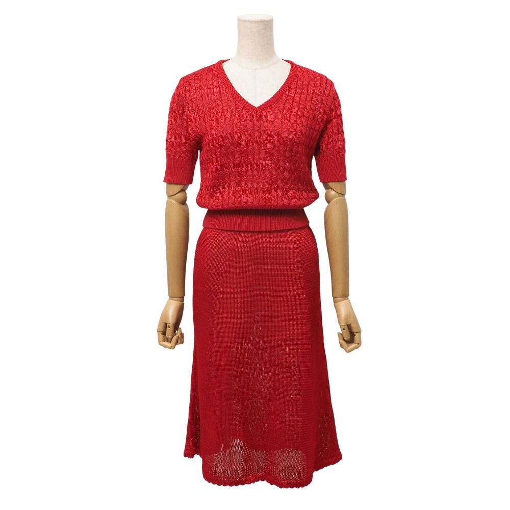 Fendi Vintage Skirt Set 42 Neck Knit