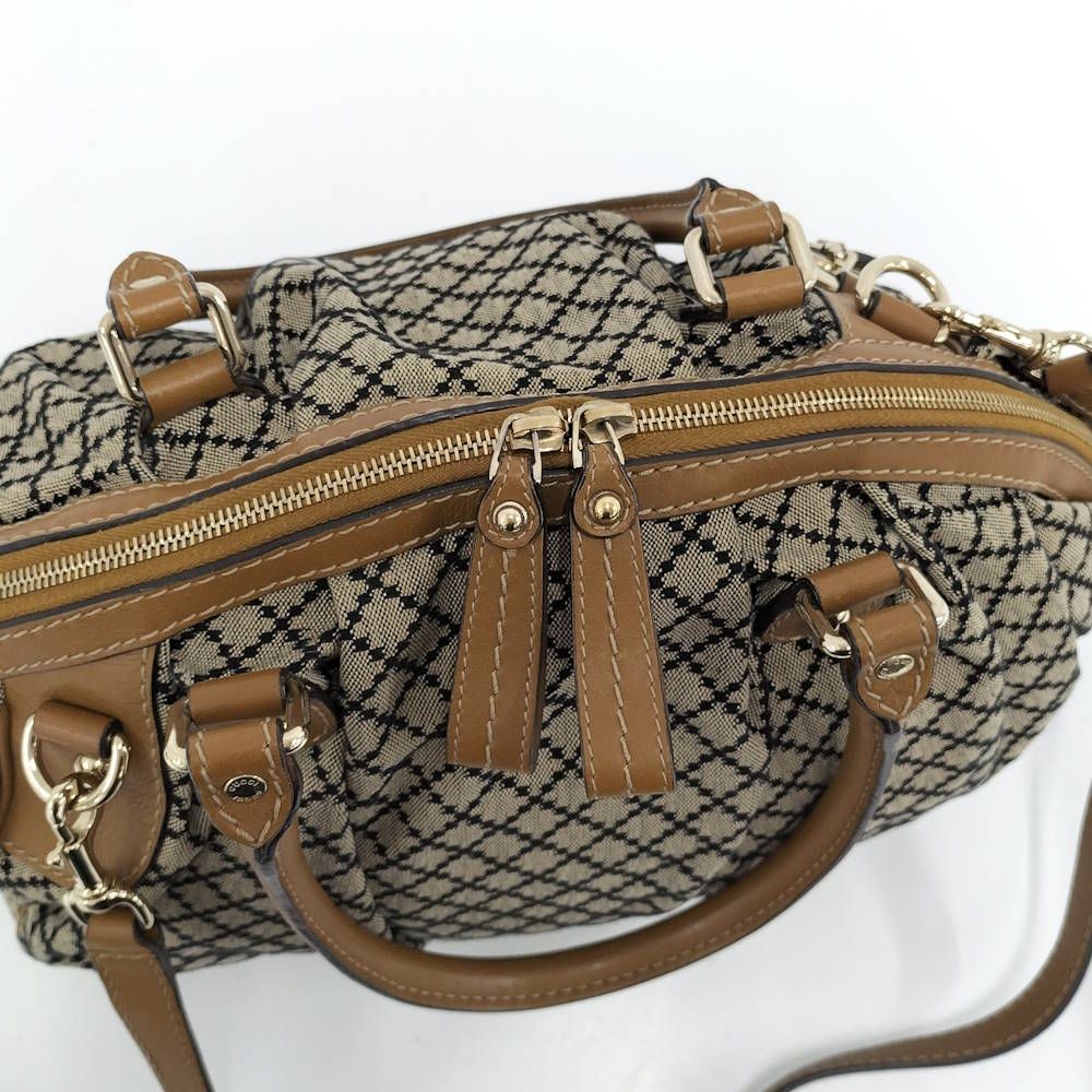 Gucci Ski 2-Way Bag Canvas Brown