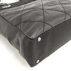 Chanel Paris Biarritz PM Tote Bag Leather Black