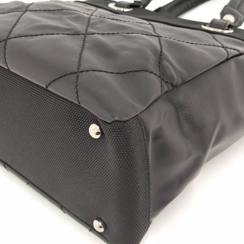 Chanel Paris Biarritz PM Tote Bag Leather Black
