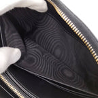 Prada Saffiano Triangle Logo Zip Around Wallet