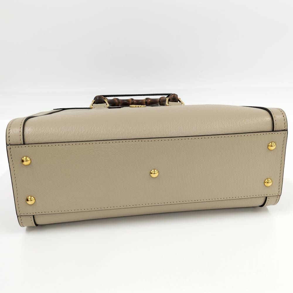 Gucci Diana Tote Bag 2-Way Leather Beige