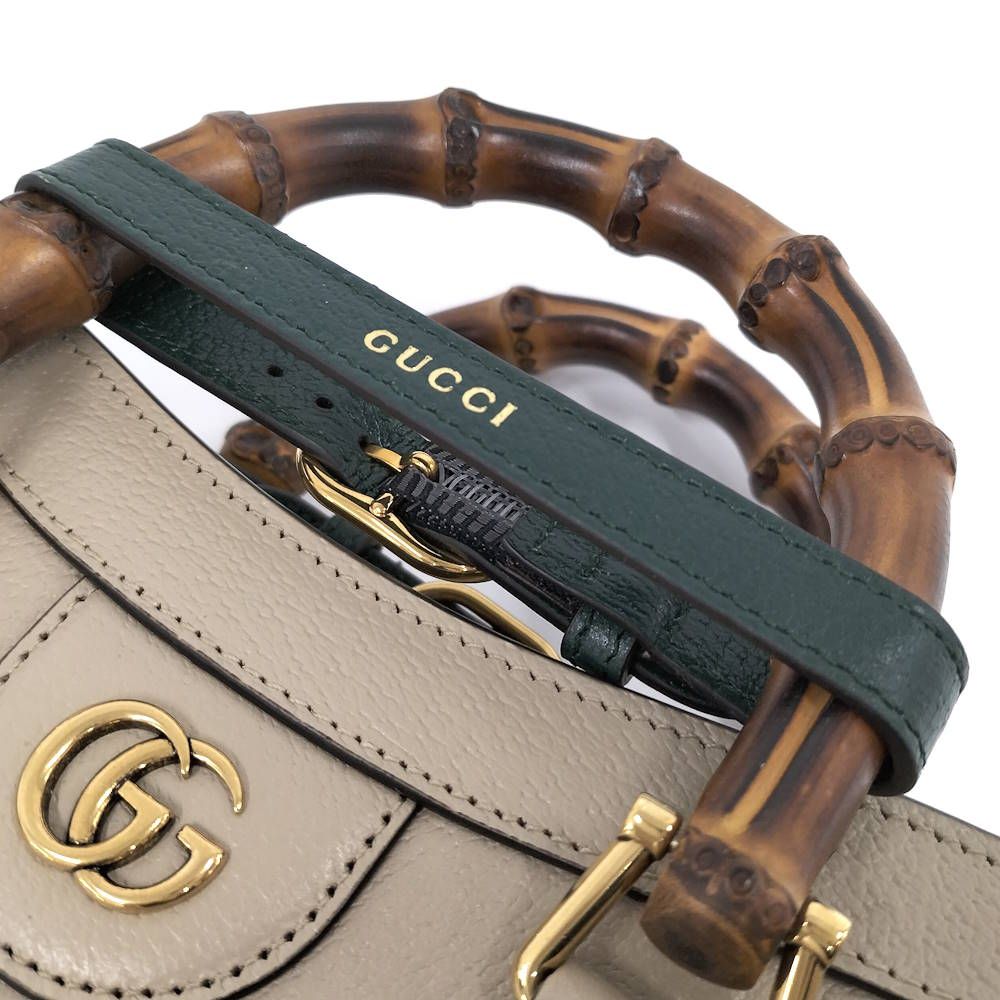 Gucci Diana Tote Bag 2-Way Leather Beige