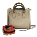Gucci Diana Tote Bag 2-Way Leather Beige