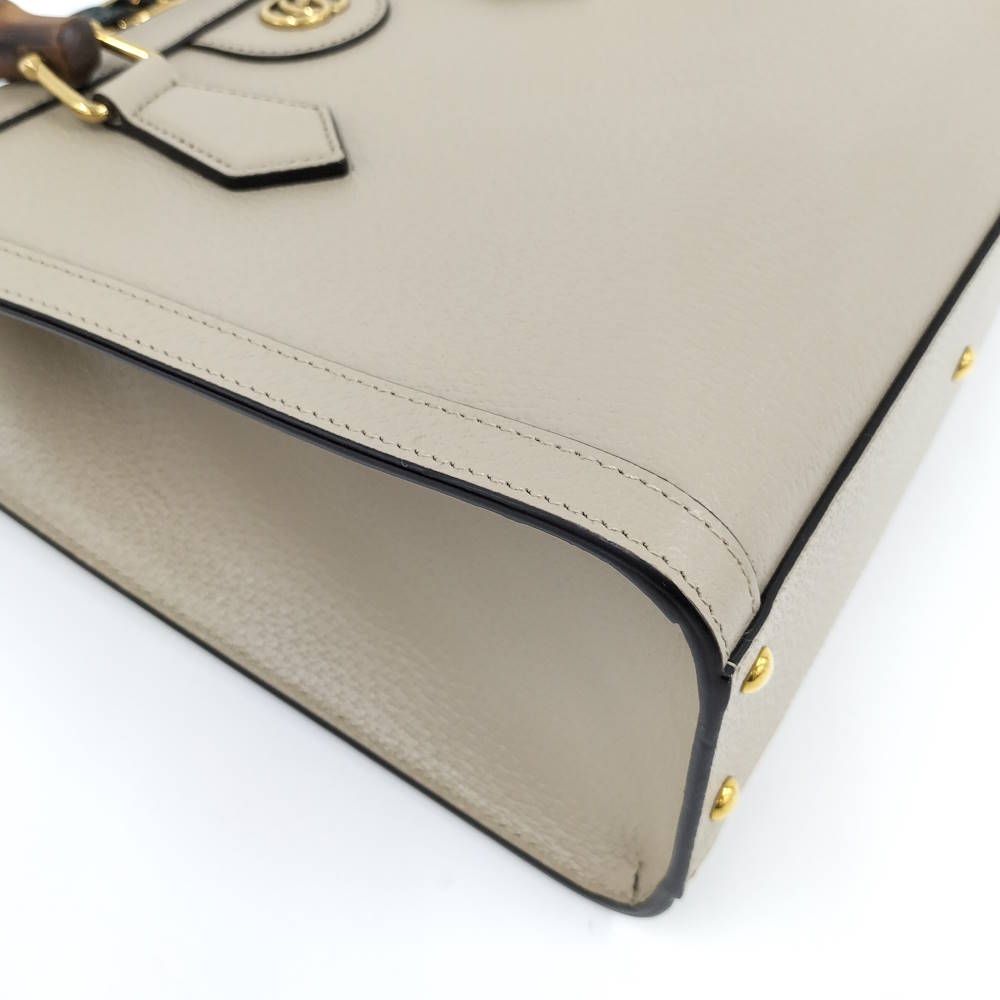 Gucci Diana Tote Bag 2-Way Leather Beige
