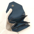 Hermes Levain Quatre Coin Purse Togo Leather Navy