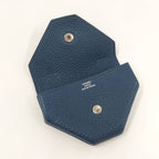 Hermes Levain Quatre Coin Purse Togo Leather Navy