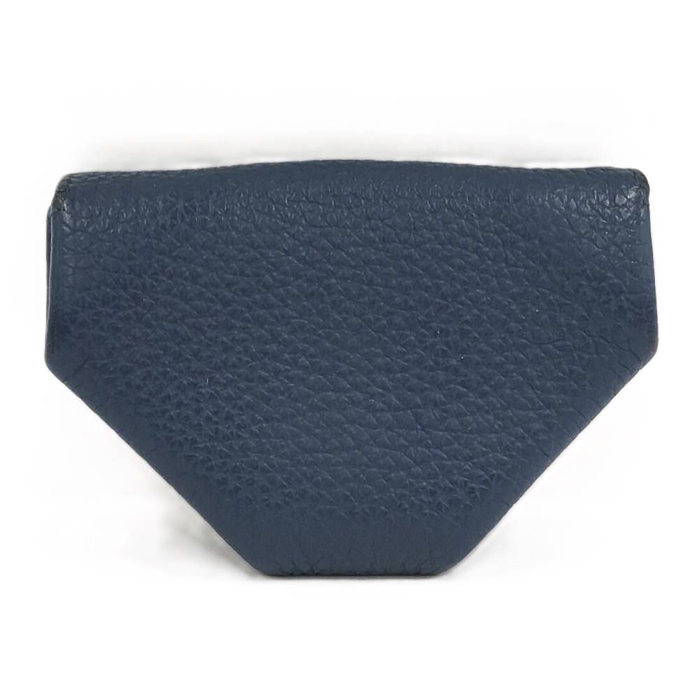 Hermes Levain Quatre Coin Purse Togo Leather Navy