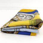 Hermes Carre 90 Scarf 100% Silk Yellow