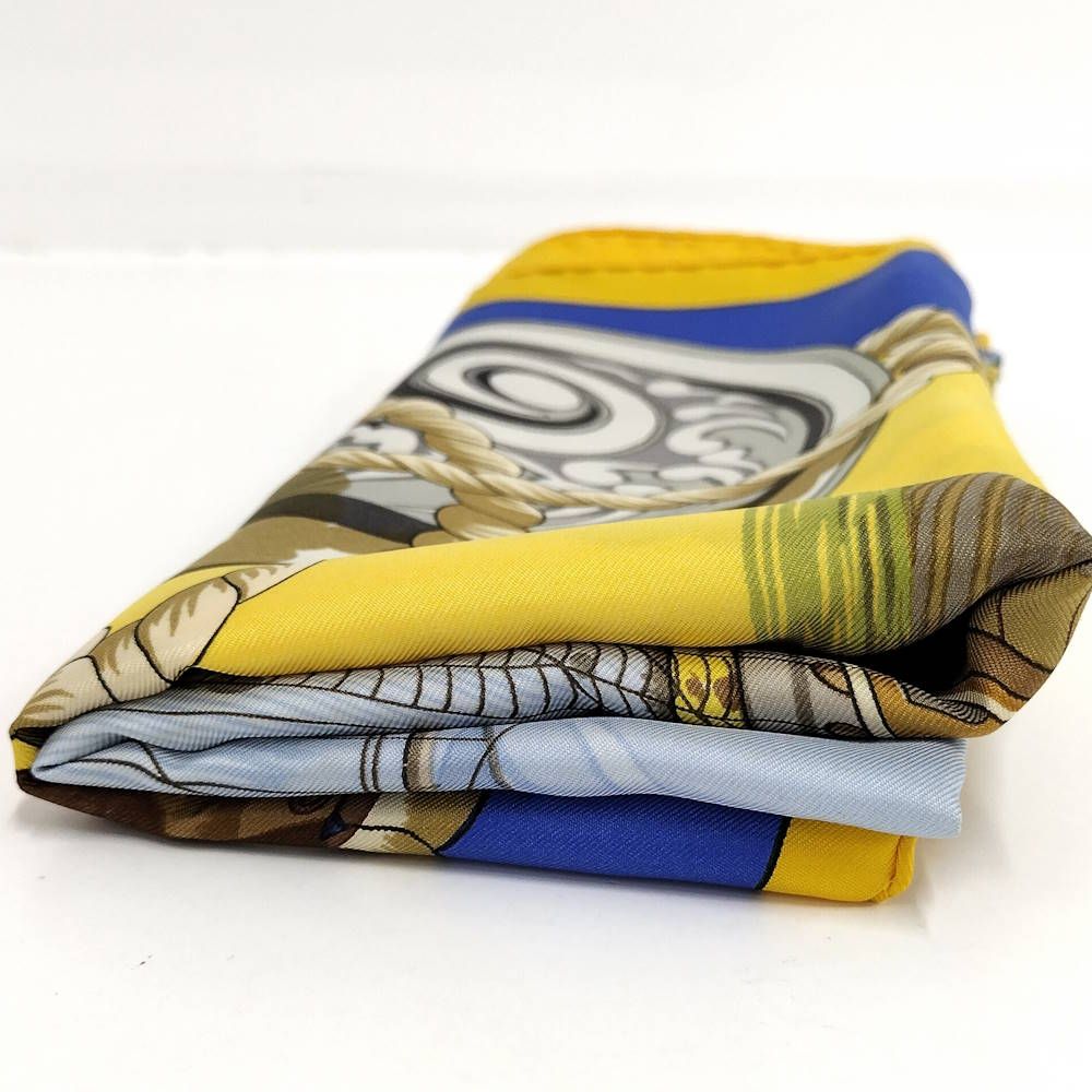 Hermes Carre 90 Scarf 100% Silk Yellow