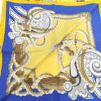 Hermes Carre 90 Scarf 100% Silk Yellow