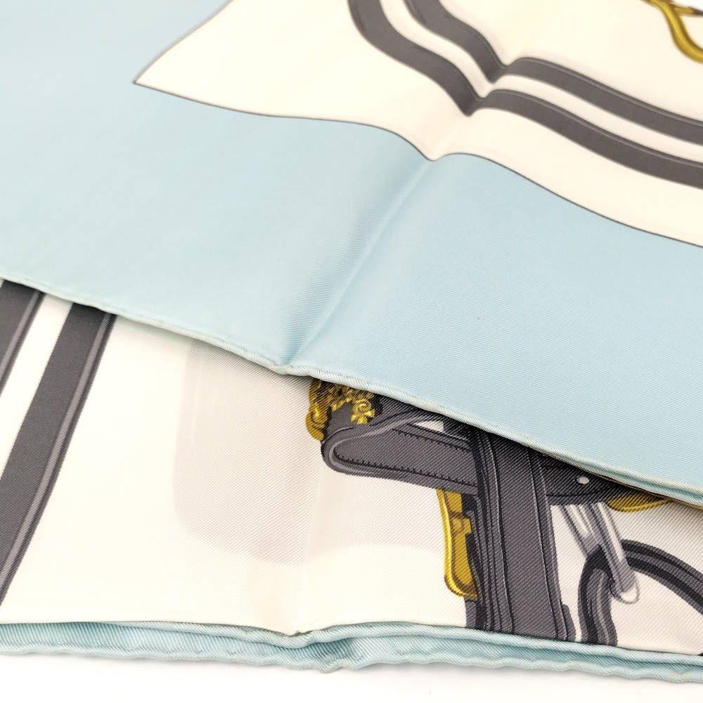 Hermes Scarf Light Blue