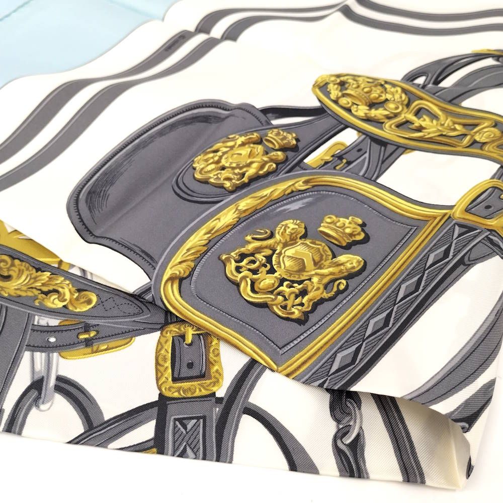 Hermes Scarf Light Blue
