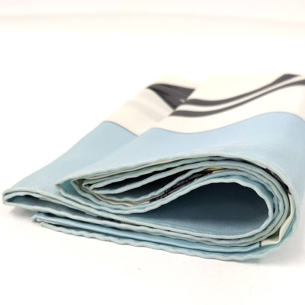Hermes Scarf Light Blue