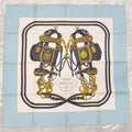 Hermes Scarf Light Blue