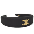 Celine Headband Triomphe Black Gold
