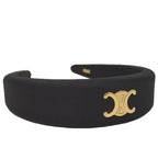 Celine Headband Triomphe Black Gold