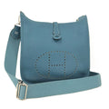 Hermes Evelyne 3 29 Taurillon Clemence Blue Jean Handbag