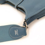 Hermes Evelyne 3 29 Taurillon Clemence Blue Jean Handbag