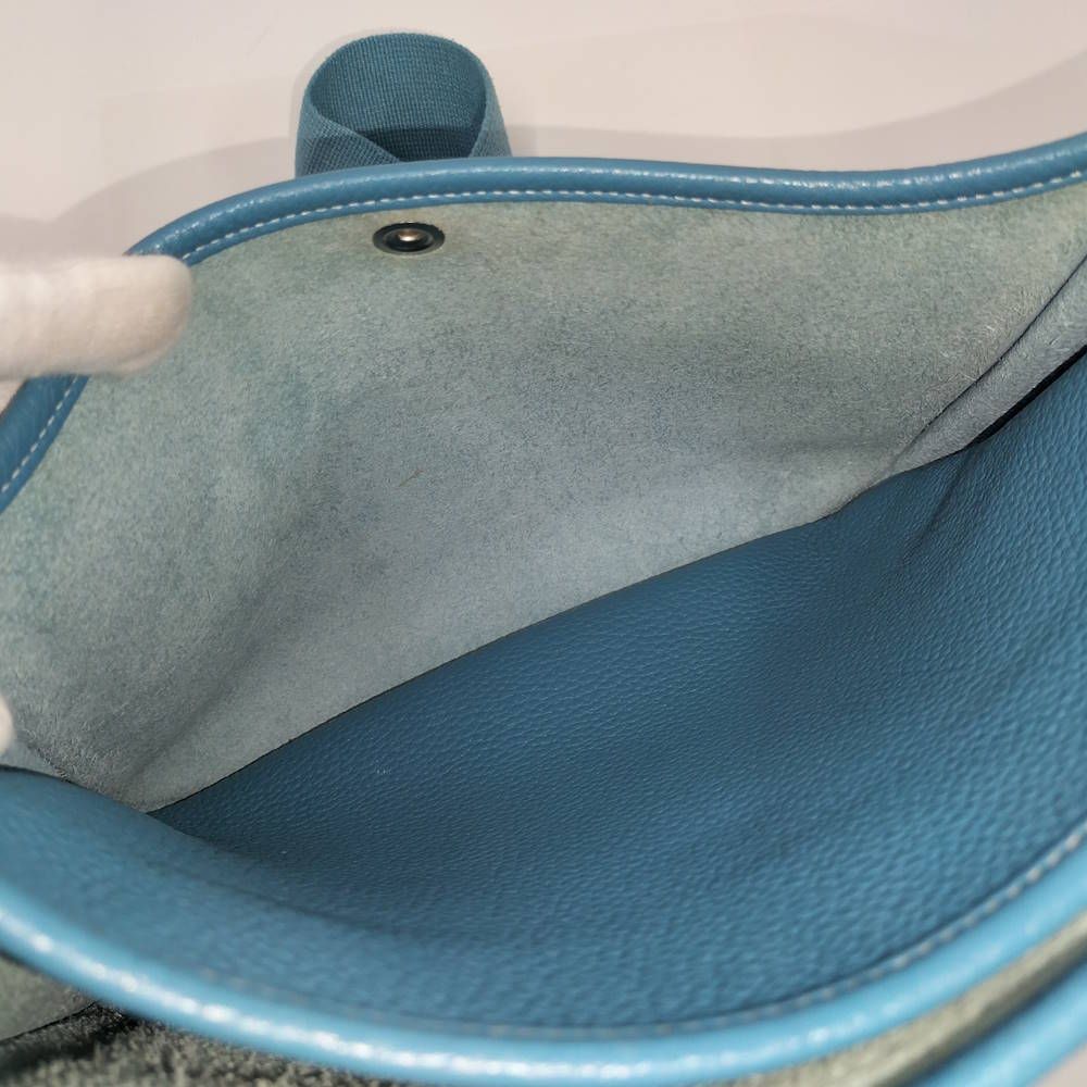 Hermes Evelyne 3 29 Taurillon Clemence Blue Jean Handbag
