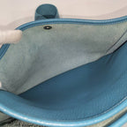 Hermes Evelyne 3 29 Taurillon Clemence Blue Jean Handbag