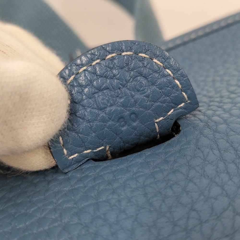 Hermes Evelyne 3 29 Taurillon Clemence Blue Jean Handbag