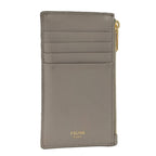 Celine Coin Case Fragment Leather Gray